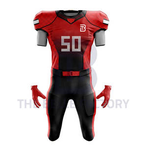 Uniforme de Fútbol Americano Transpirable Más Vendido para Adultos, Jersey de Secado Rápido con el Último Estilo y Conjuntos Bordados Personalizables - Product Image 2