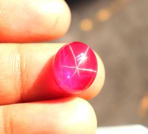 13.2CT Natural Red Star Ruby Oval Cut Burmese Star Ruby Calidad increíble Certificado Raro Encontrado Star Ruby Gemstone Fancy Wow Jewels - Product Image 3