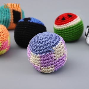 Pelotas de Crochet al por Mayor, Hacky Sacks, Footbags, Fabricante de Regalos de Béisbol, Pelotas de Malabares Tejidas <span class=keywords><strong>a</strong></span> Mano, Juguetes de Crochet de Softbol - Product Image 4