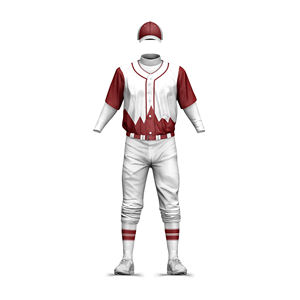Diseño personalizado Oem Service Último diseño Slim Fit Hombres Uniforme de béisbol Precio razonable Uniforme de béisbol de color sólido - Product Image 3