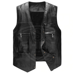 Chaleco de cuero ligero para hombre, ropa de abrigo de invierno impermeable y a prueba de viento de alta calidad con logotipo personalizado a la venta en Pakistán - Product Image 1