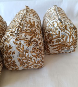 Sac fourre-tout en coton bohème de qualité, pochette matelassée pour la plage, pour femmes, petite à moyenne capacité, fermeture éclair, motif de fil, style tendance - Product Image 4