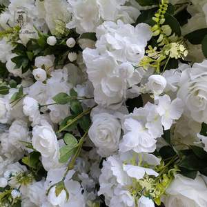 Kain latar belakang dinding bunga dekorasi panggung pernikahan gulung bunga dinding latar belakang dinding aliran buatan - Product Image 5