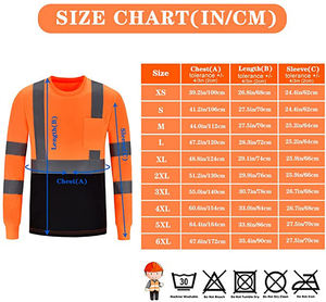 Bande réfléchissante à manches longues pour hommes haute visibilité imperméable à l'eau Logo personnalisé vêtements de travail de sécurité chemises d'hiver - Product Image 6