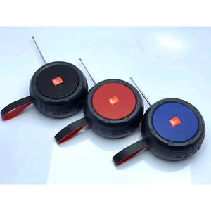 Altoparlante Bluetooth portatile rotondo a energia solare con Radio FM, USB, Slot SD per dispositivi universali per telefoni cellulari - Product Image 5