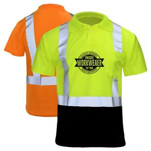Nouveauté 2026 – Polos en coton haute visibilité réfléchissants, personnalisables bicolores, vêtements de travail de sécurité certifiés CE pour hommes - Product Image 1