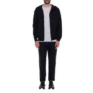 Survêtement 2 pièces d'hiver respirant zippé pour hommes, marque privée personnalisée, vêtements de sport d'hiver, ensemble de jogging à capuche pour adultes - Product Image 2