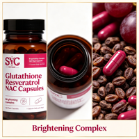 Capsules de collagène OEM 7-en-1 avec resvératrol pour soutenir la défense immunitaire et le métabolisme, 120 capsules, marque privée, vente en gros