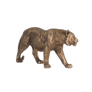 Elegante acento de mesa de tigre de metal para decoración interior del hogar y exhibición de centro de mesa de café - Product Image 1