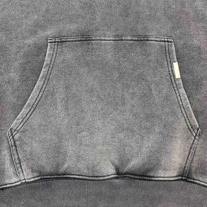 Nouvelle arrivée Offre Spéciale sweats à capuche délavés à l'acide 100% coton hiver hommes Design personnalisé grande taille - Product Image 4