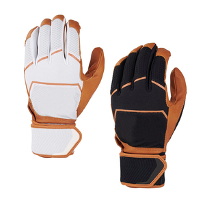 Hole Sale Short Cuff Baseball and Softball Batting Gloves Sheepskin Leather Professional Player Customized Color & Logo - Product Image 3