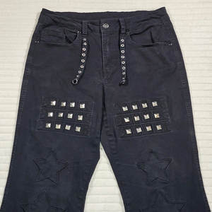 Pantalones de Moda con Tachuelas Estilo Gótico Punk Grunge para Mujer, Venta al por Mayor, ROCK Stars, 2026 - Product Image 2