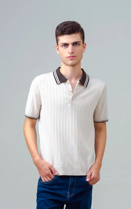 Camisa de Manga Corta para Hombre, Estampada, Sólida, Informal y de Negocios, Tejida, 100% Algodón, de Secado Rápido y Antiencogimiento, de Huzaifa Products - Product Image 4