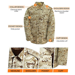 Vente en gros Ensemble d'uniformes de sécurité à poches multiples Uniformes de camouflage extérieur Uniforme tactique Combinaisons de camouflage deux pièces - Product Image 4