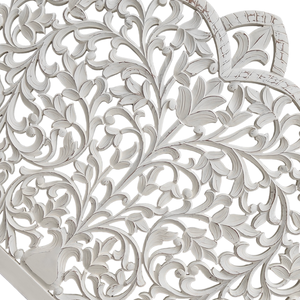 Hand Carved <b>White</b> Texas Leaf Carving Lighted Adjustable Craftsman <b>Bed</b> Head Wall Art Hanging Home <b>Bed</b> Apartment Bedroom Furniture - Product Image 3