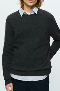 เสื้อสเวตเตอร์ถักลำลองสำหรับผู้ชายผ้าคอตตอนเนื้อนุ่ม100% พิมพ์ลายโลโก้และดิจิตอลสำหรับฤดูใบไม้ร่วงฤดูหนาว - Product Image 6