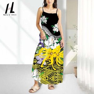 تخفيضات كبيرة مخصص هاواي طباعة بوليستيرتر الاستوائية الحروفية نمط الأزهار ملابس نسائية تنفس قماش خفيف الوزن - Product Image 5