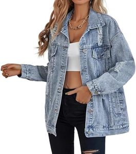 Automne femmes bouton à manches longues veste printemps décontracté Denim veste manteaux femmes longue surdimensionné veste en jean - Product Image 4