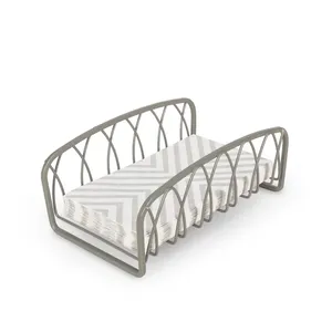 Porte-serviettes en métal fait main OEM, organisateur de serviettes de table de luxe pour hôtels et restaurants, fourniture en gros, Zahid Exports, grand grossiste - Product Image 3