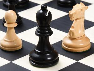 Reproduction de luxe des pièces d'échecs Fischer Spassky Staunton en bois d'ébène et de buis, roi de 3,7 pouces, au meilleur prix - Product Image 5