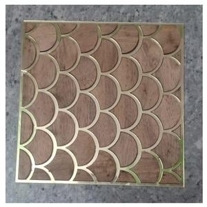 Sous-verre en marbre de qualité supérieure avec incrustation de bois, design unique avec taille personnalisée pour la maison, la cuisine, pour les tasses à café utilisées - Product Image 4