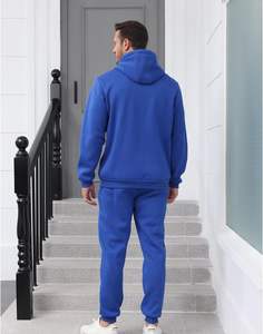 Survêtement de sport pour hommes conçu sur mesure veste zippée avec taille élastique pantalon de jogging pour entraînement sportif gym et street style - Product Image 5