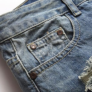 Shorts Premium con Efecto Desgastado para Hombre, Ropa Casual de Verano, Material Suave y Duradero con Diseño Urbano y Elegante - Product Image 5