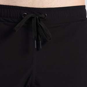 GA Nano Street Style <b>Knee</b>-<b>Length</b> Polyester Shorts Comfortable 100% Woven Polyester Black with Logos Decoration - Product Image 5