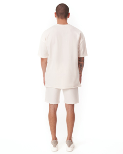 Servicio OEM personalizado de gran tamaño de algodón pesado de los hombres personalizados Premium Camiseta corta chándal conjunto al por mayor oferta tendencia 2024 calidad - Product Image 4