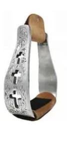 Croix Signe Aluminium Show Étriers Multifonctionnel Western Horse Riding Tack équipements pour chevaux accessoires pour chevaux Conception personnalisée - Product Image 2