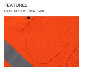 T-shirt de sécurité réfléchissant haute visibilité bleu marine chemises de travail de construction à manches courtes avec réflecteur de flèche logo personnalisé - Product Image 6