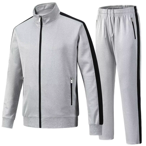 Conjuntos deportivos de manga larga con cremallera completa al por mayor, conjunto deportivo para hombre, chándales para hombre, trajes de 2 piezas, ropa deportiva, chándal para hombre - Product Image 3