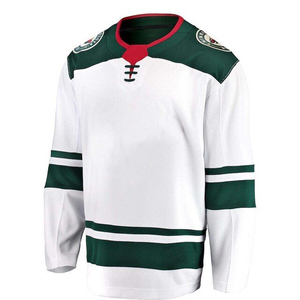 Prix de gros de qualité supérieure Nom de l'équipe personnalisée Uniforme de maillot de hockey sur glace et chemise de hockey - Product Image 6