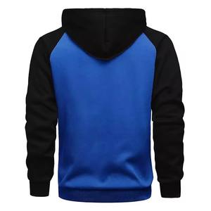 Sweat-shirt bleu personnalisé avec logo, 100% coton, nouveau design streetwear, confortable pour l'école, le travail, les loisirs, style numérique personnalisé - Product Image 4
