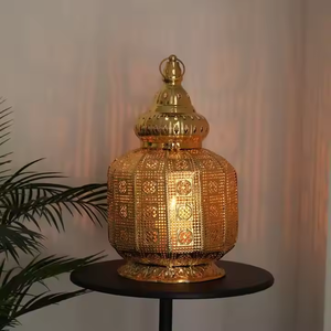 Fyd โคมไฟตกแต่งเทศกาลโลหะรูปทรงกระบอกทรงหกเหลี่ยมสไตล์ตะวันออกกลาง - Product Image 1