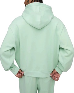 Conjunto de Sudadera con Capucha y Pantalones Deportivos de Felpa 100% Algodón, Estilo Oversize con Hombros Caídos, Estilo Hip Hop, Ropa Deportiva Urbana, Novedad 2026 - Product Image 5