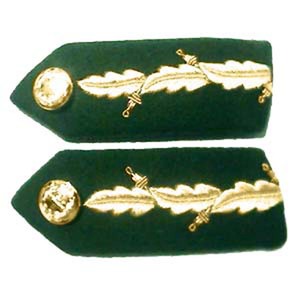 Gorget de service des pompiers à dos uni avec fils à bullion, fait sur mesure, pour chapelleins et généraux, style vintage, brodé, GORGET - Product Image 4