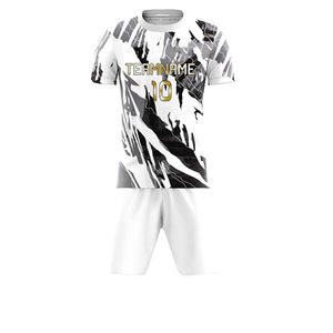 Short d'uniforme d'équipe de football de conception OEM de haute qualité, respirant et fabriqué en usine, ensemble avec logo imprimé par sublimation Nouvelle arrivée en vente - Product Image 4