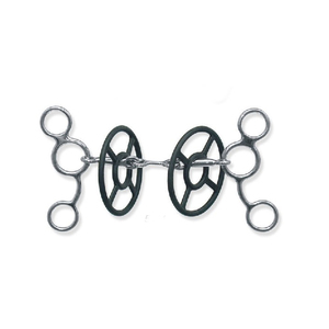 Snaffles de caballo occidental 2025 de alta calidad con 3 anillos SS mejillas brocas de hueso de perro - Product Image 1