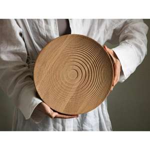 Plateau de service en bois décoratif fait à la main, durable, multifonctionnel, design écologique, bois naturel, décoration d'intérieur - Product Image 5