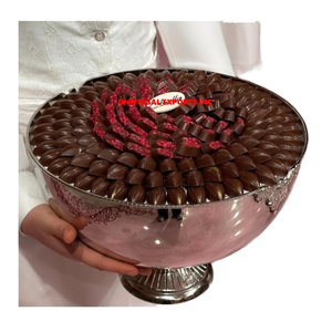 <b>Wedding</b> Decorative Metal <b>Chocolate</b> Bowl Silver plated Handmade Dessert Bowl Round Shape Luxury New <b>Chocolate</b> Bowl - Product Image 1