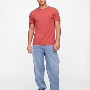 Crew <b>Neck</b> <b>T</b> <b>Shirt</b> Pre Shrunk Soft Fitted Premium Tee <b>Mens</b> Cotton Poly Workout <b>T</b> <b>Shirts</b> - Product Image 4