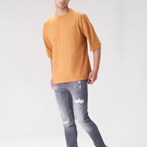 เสื้อยืดคอตตอน 100% สำหรับผู้ชาย ทรงหลวม พิมพ์ลาย เสื้อยืดคอตตอนเนื้อหนา สตรีทแวร์แบบสั่งทำ เสื้อยืดโอเวอร์ไซส์สำหรับผู้ชาย ขายส่งปี 2026 - Product Image 5