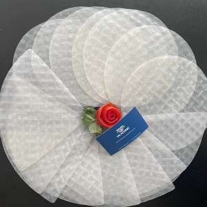 Papier de riz vietnamien - Galette de riz pour nem - 16 cm 18 cm 22 cm rond et carré - Pour rouleaux de printemps frits - Product Image 2