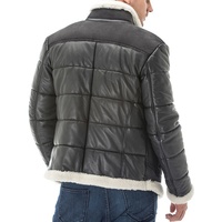 Veste en cuir d'agneau 2022 Nouveau style Chaude en peau de mouton véritable Veste en cuir pour homme