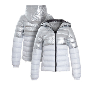 Nouvelle bulle hommes hiver bouffante veste matelassée avec col à capuche fermeture à glissière Service OEM vêtements de plein air veste bouffante pour hommes - Product Image 1