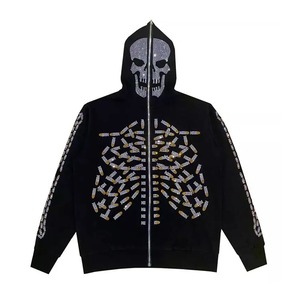Plus Size Rhinestone Hoodie Outdoor Use Women Rhinestone Hoodies Wholesale Women Rhinestone Hoodies <b>for</b> OEM - Product Image 2