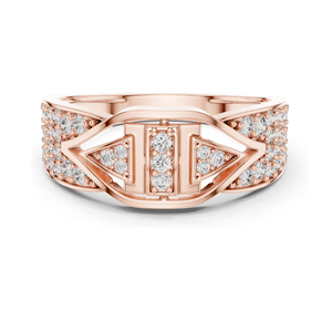 Bague pour femme en diamant de laboratoire de 0,613 carats, clarté VVS-VS EF, disponible en or 18 carats, 14 carats, 10 carats et argent 925, rose, jaune - Product Image 3