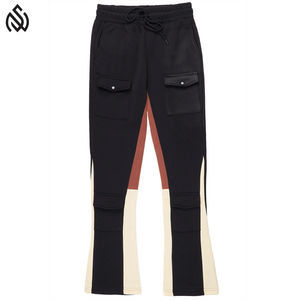 Pantalon évasé pour hommes de meilleure qualité avec logo personnalisé Offre Spéciale Pantalon évasé pour hommes Pantalon évasé décontracté à coupe évasée pour hommes de grande taille - Product Image 2