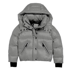 Chaqueta Acolchada de Talla Pequeña con Cierre de Cremallera y Botones, Ligera y Cálida para Invierno - Product Image 4